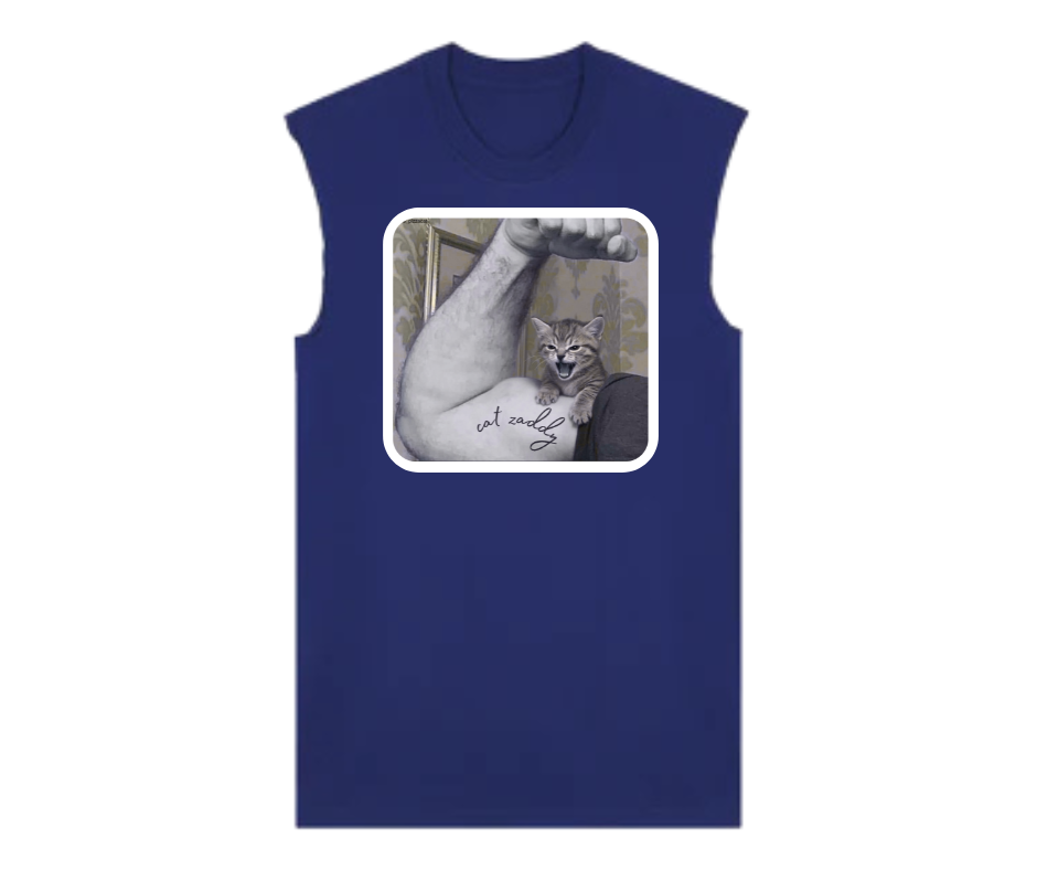 PET LOVERS COLLECTION : Cat Zaddy Raw Edge T Shirts
