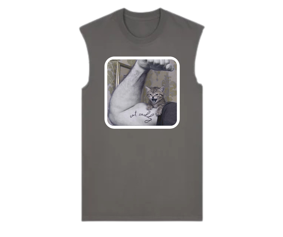 PET LOVERS COLLECTION : Cat Zaddy Raw Edge T Shirts