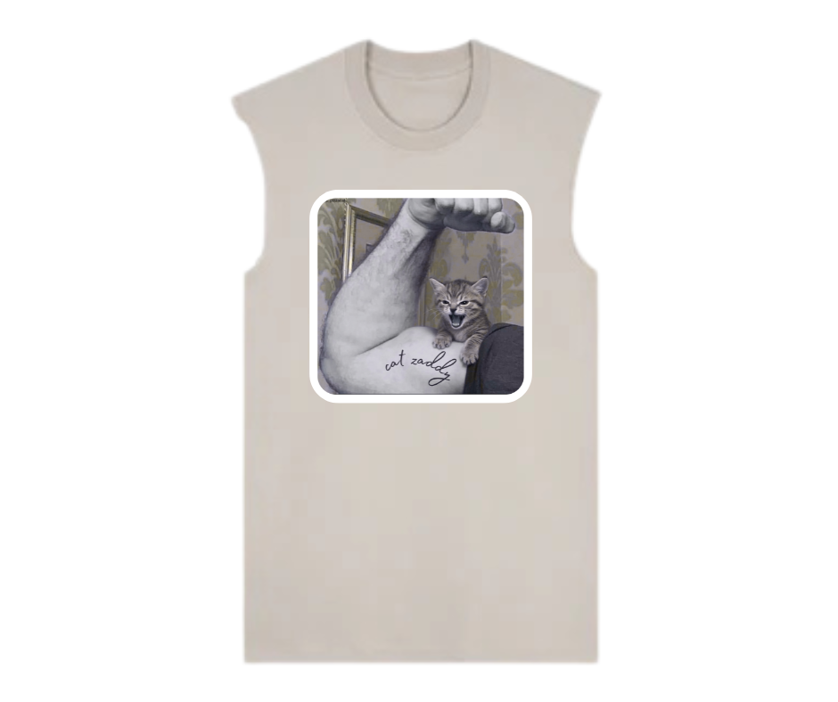 PET LOVERS COLLECTION : Cat Zaddy Raw Edge T Shirts