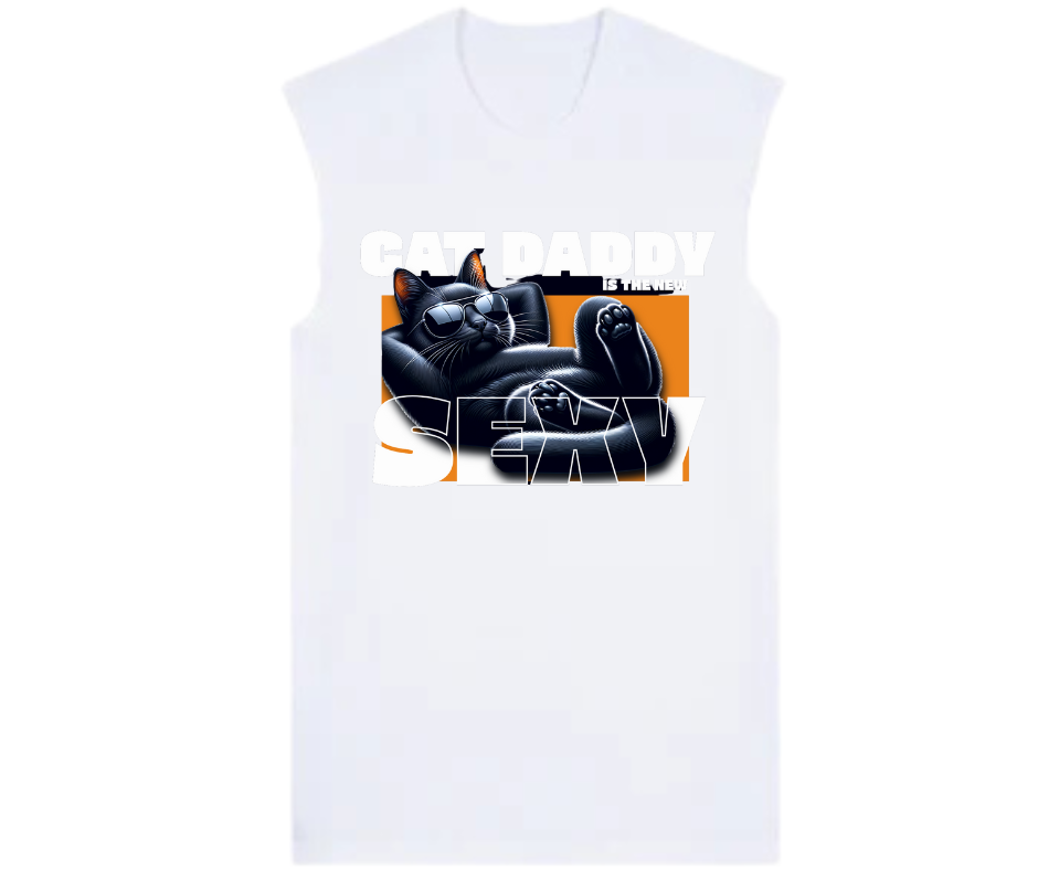 PET LOVERS COLLECTION : Cat Daddy Raw Edge T Shirts