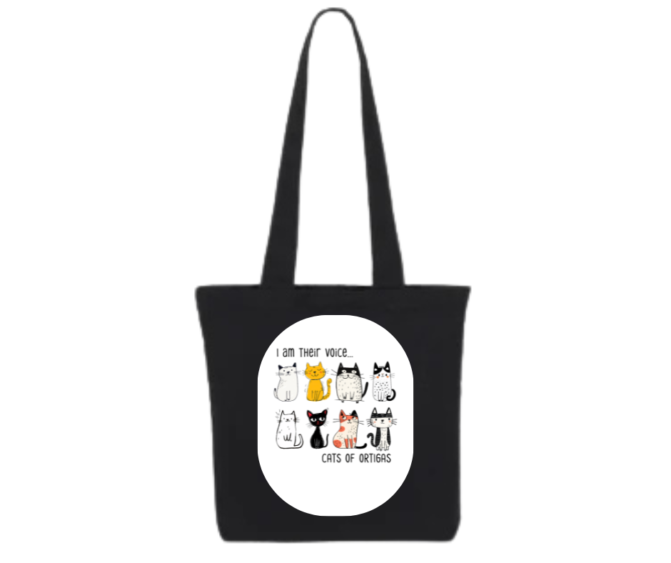 CATS OF ORTIGAS COLLECTION : Square Shape Tote Bags