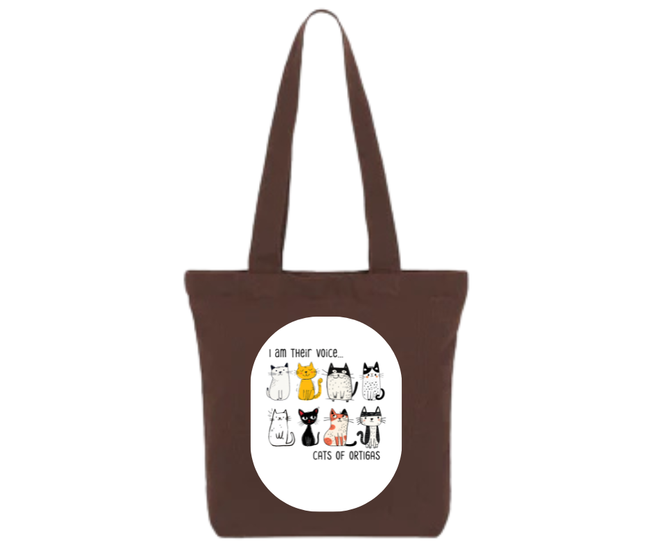 CATS OF ORTIGAS COLLECTION : Square Shape Tote Bags