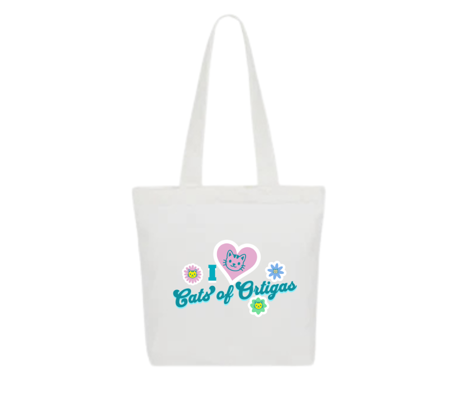 CATS OF ORTIGAS COLLECTION : Square Shape Tote Bags