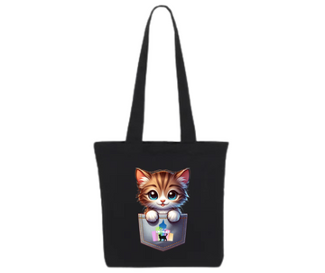 CATS OF ORTIGAS COLLECTION : Square Shape Tote Bags