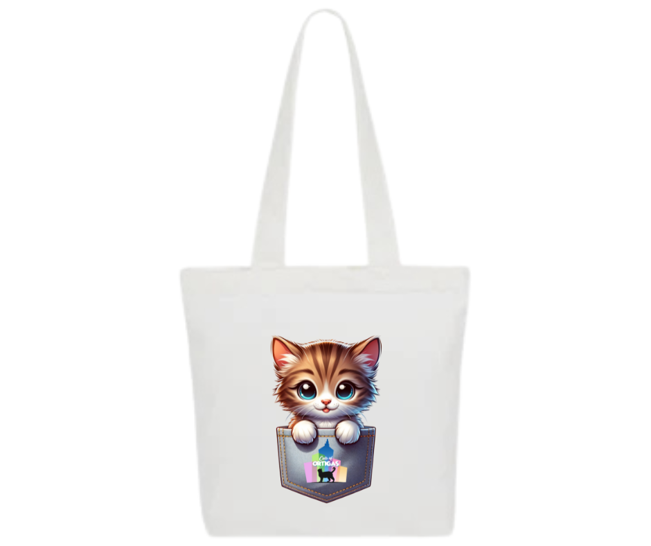 CATS OF ORTIGAS COLLECTION : Square Shape Tote Bags